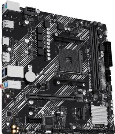 Asus Prime A520M-K ARGB Motherboard Micro ATX με AMD AM4 Socket 90MB1R00-M0EAY0
