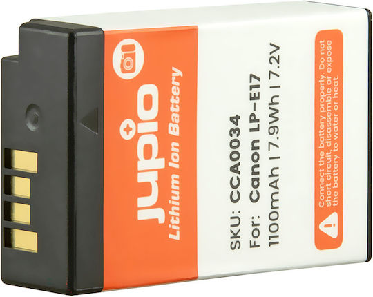 Jupio Μπαταρία Φωτογραφικής Μηχανής LP-E17 Ιόντων-Λιθίου (Li-ion) 1100mAh Συμβατή με Canon
