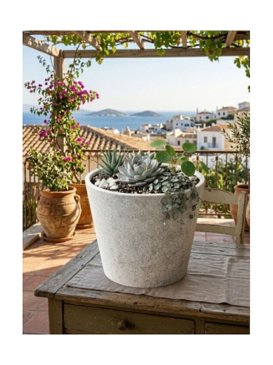 Harmony Skiathos Flower Pot White 40x40x35.5cm