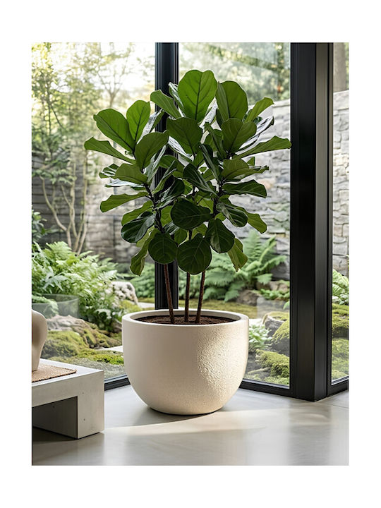 Harmony Mylos White Flower Pot 55x55x36.5cm
