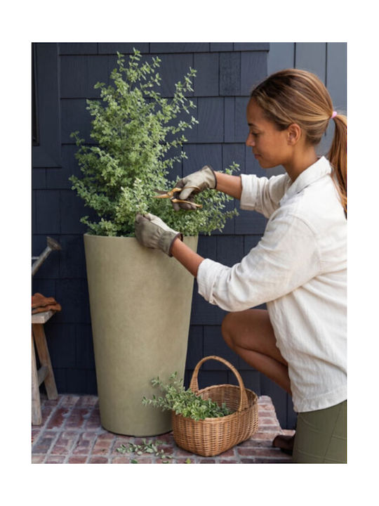 Harmony Skopelos Flower Pot Taupe 36.5x36.5x62cm