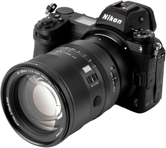 Viltrox Пълен кадър Фотообектив AF 85mm f/1.4 Pro Фиксиран за Никон З Монтаж Черен