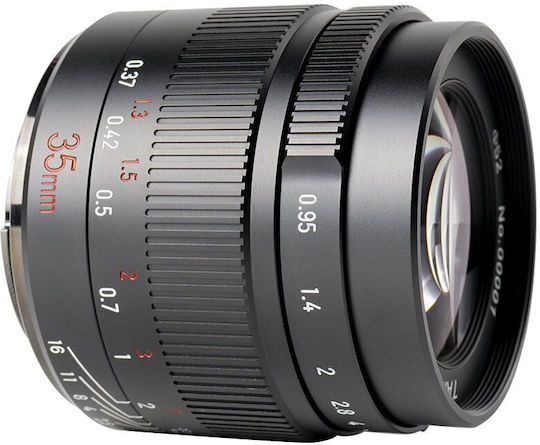 7artisans Crop Camera Lens 35mm f/0.95 Photoelectric Steady for Canon EF-M Mount Black