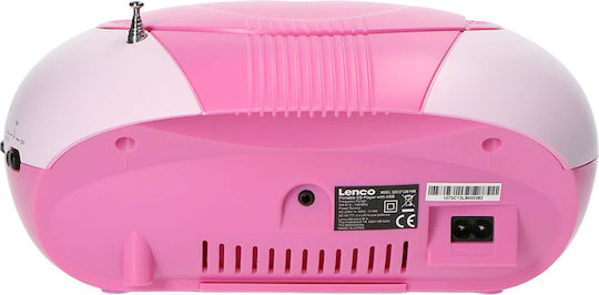 Lenco Φορητό Ηχοσύστημα με CD / MP3 / USB / Ραδιόφωνο Ροζ