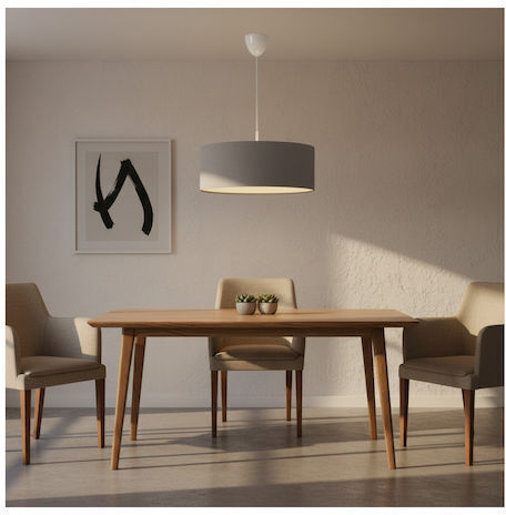 Pakketo Pwl-1091 Κρεμαστό Φωτιστικό Γκρι με Ντουί E27 38x38x21εκ.