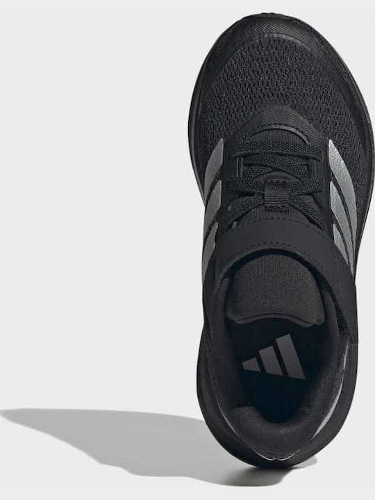 Runfalcon Kids Sports Shoes Running With Hoop & Loop Closure Black