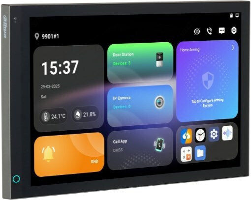 Dahua Recessed Wall Switch with Touch Screen Wi-Fi Black