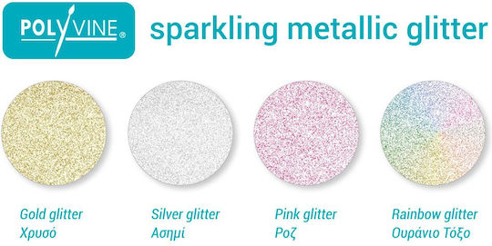 Polyvine Glitter Paint Maker Χρώμα Τεχνοτροπίας Χρυσό 75gr