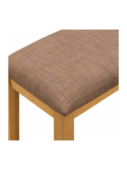 Dining Bench with Wooden Surface Gray 95x32x45cm
