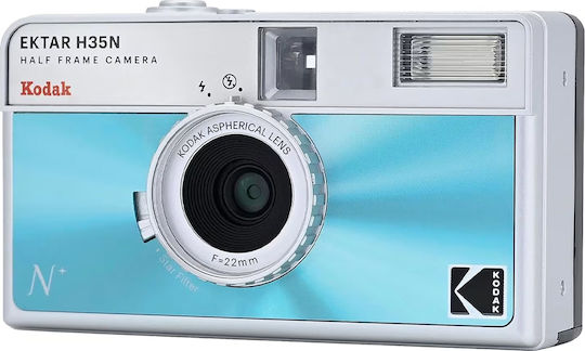 Kodak Ektar H35N Analoge Kamera mit Film Ultramax 135-24 Glasiertes Blau