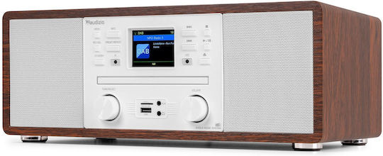 Audizio Ηχοσύστημα 2.0 Avola 60W με CD Player, WiFi και Bluetooth Ασημί