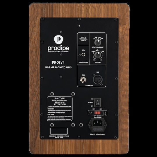 Prodipe Pro8 V4 Αυτοενισχυόμενα Ηχεία 40W (Ζεύγος) Καφέ
