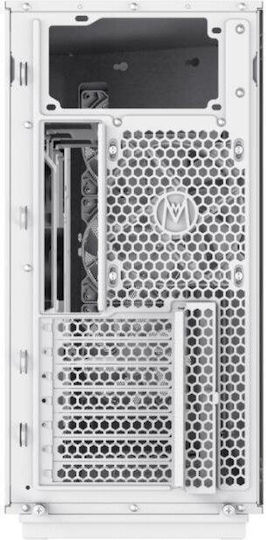 GameMax F46 Gaming Mikro-Turm Computergehäuse mit Seitenfenster und ARGB-Beleuchtung Weiß