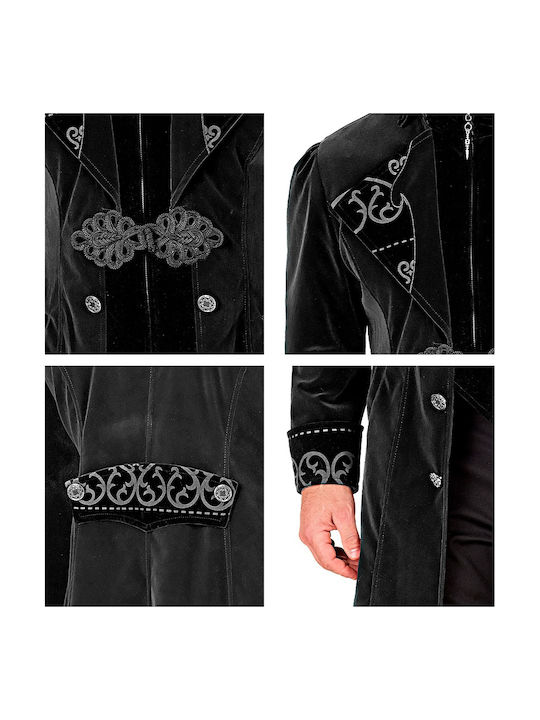 Adult Gothic Carnival Tailcoat Black
