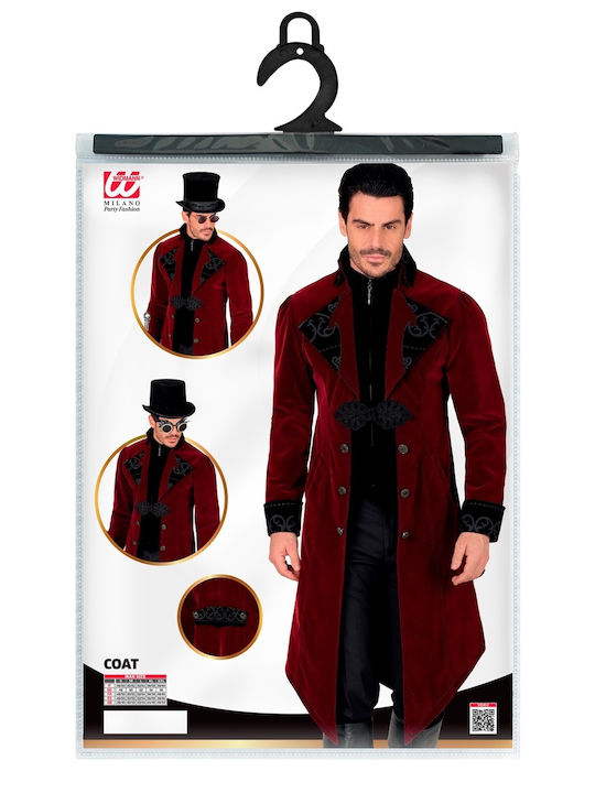 Adult Carnival Gothic Tailcoat Bordeaux
