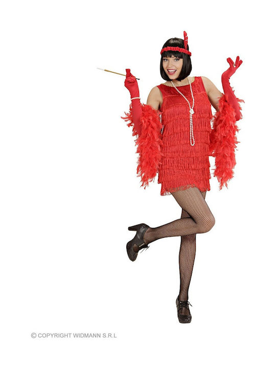 Adult Carnival Costume Lux Charleston Red