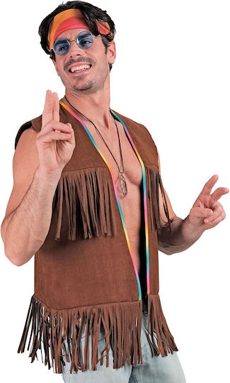 Αποκριάτικο Γιλέκο Ενηλίκων Hippie