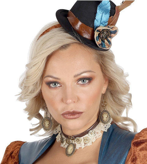 Carnival Choker Earrings Steampunk