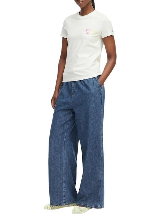 Damen T-Shirt Ecru