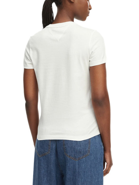 Damen T-Shirt Ecru
