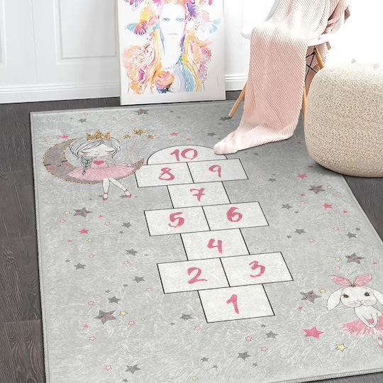 SteweHome Детски Килим Сив 60x100см Дебелина 60мм