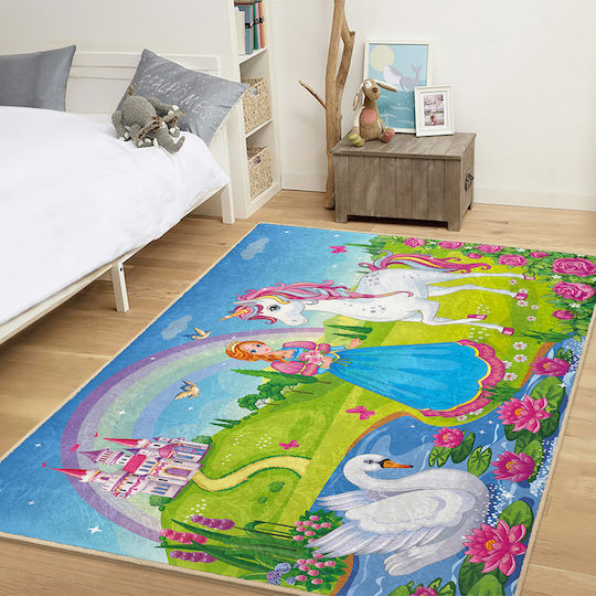 SteweHome Kids Rug Unicorn 120x250cm Thickness 60mm