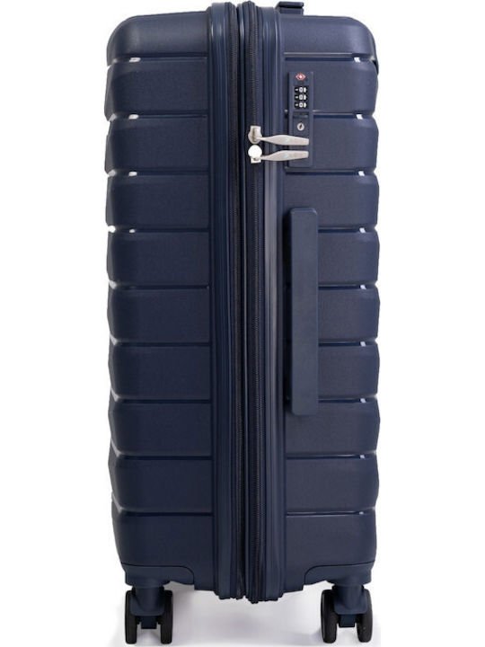 Paulter Mittlerer Hartschrank Blau mit 4 Rädern Höhe 66cm