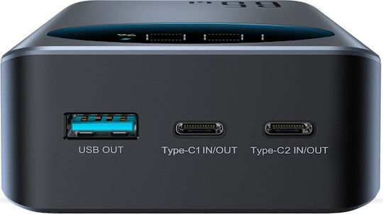 Joyroom JR-PBF05 Pro Power Bank 30000mAh 65W with USB-A Port and 2 USB-C Ports Power Delivery / Quick Charge 3.0 Black