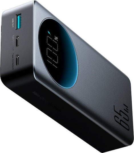 Joyroom JR-PBF05 Pro Power Bank 30000mAh 65W with USB-A Port and 2 USB-C Ports Power Delivery / Quick Charge 3.0 Black