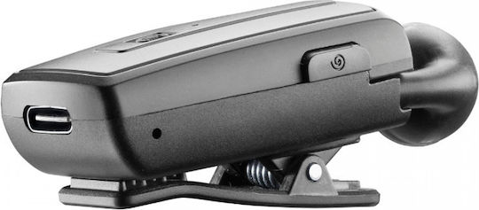 Cellular Line Roller Clip In-ear Bluetooth Handsfree Ακουστικό Μαύρο