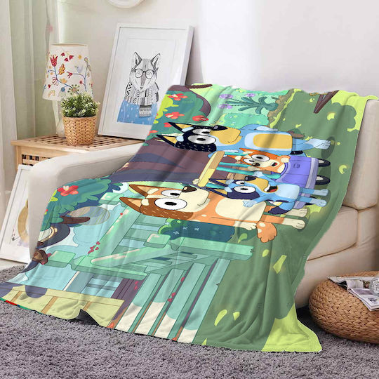 Markadoro Kinderdecke Bluey und Bingo 160x200cm