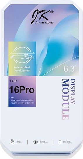 Οθόνη με Μηχανισμό Αφής για Iphone 16 Pro (Μαύρο)
