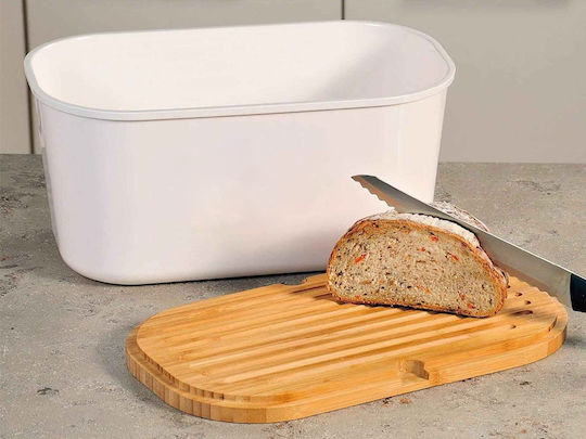 Kesper Brotkasten mit Deckel Hölzernes Weiße 37x21,5x18cm Kesper Brotkasten mit Deckel Hölzernes Weiße 37x21,5x18cm
