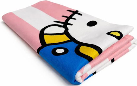 Kids' Beach Towel Microfiber Children's 70x140cm Hello Kitty Pink 4917