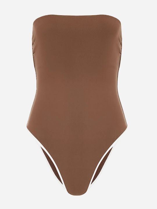MC2 One Piece Swimsuit Brown