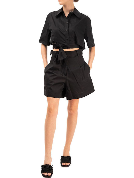 Short Sleeve Women's Shirt Black
