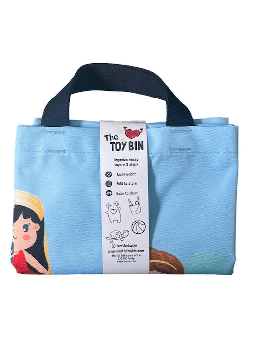 The Toy Bin Children's Laundry Basket made of Fabric Greek Mythology Blue 1pcs