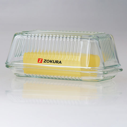 Zokura Butterdose Glas Transparent Zokura Butterdose Glas Transparent