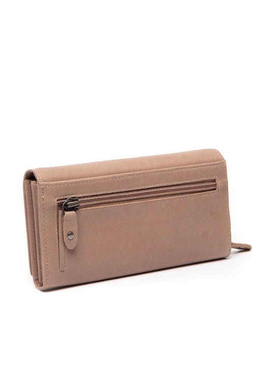 Large Leather Women's Wallet Brown