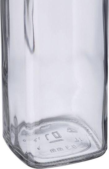 Westmark Glas Wasserflasche mit Clip Transparente 1000ml