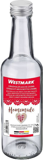 Westmark Glass Water Bottle with Screw Lid Transparent 250ml