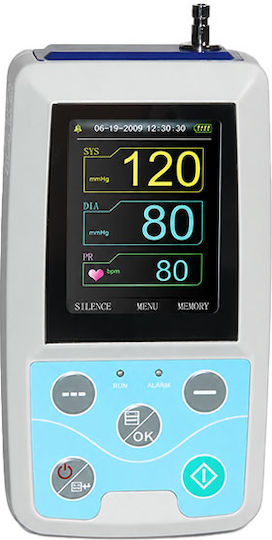 Contec Abpm50 Tensiometru Ambulatoriu Pentru Măsurarea Tensiunii Arteriale Tip Holter Nibp Înregistrare 24 de Ore Până la 350 Grupuri de Date Nibp Ecran Color Tft Funcție de Gestionare a Alarmelor Manșetă 25-35 Cm