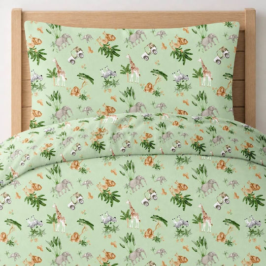 Astron Italy Kids Sheets Set Forest & Safari 170x260cm