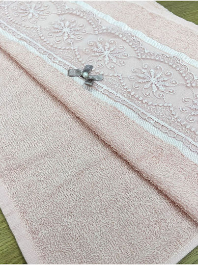 SteweHome Face Towel 50x90cm Beige 6 Pieces