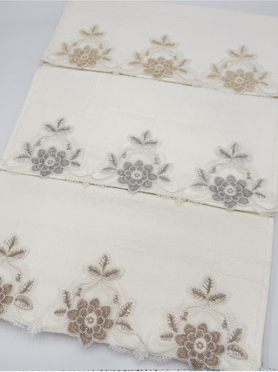 SteweHome Facecloth 50x90cm Ecru 6 Pieces