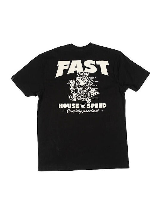 Herrenblusen Kurzarm T-Shirt Schwarz