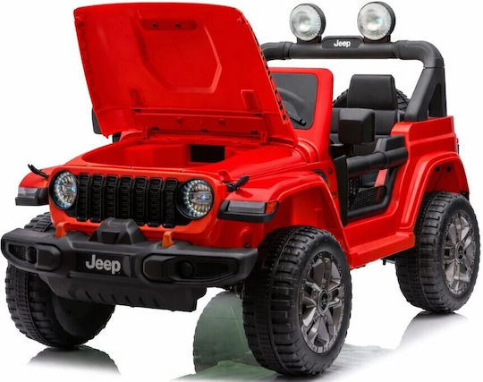 Wrangler Rubicon Două Locuri cu Telecomandă Licențiat 24 Volt Roșu
