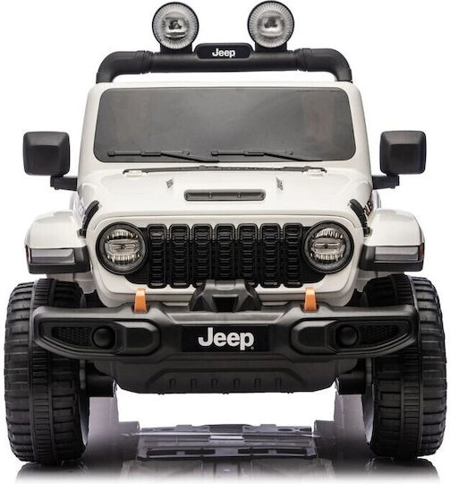 Wrangler Rubicon Две Места с Дистанционно Управление Лицензиран 24 Волта Бял