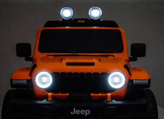 Wrangler Rubicon Διθέσιο με Τηλεκοντρόλ Licensed 24 Volt Πορτοκαλί