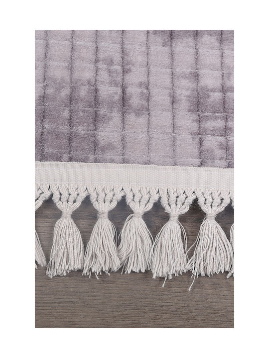 SteweHome Non-Slip Gray Runner Rug 80x150cm